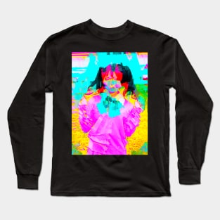 Anime Cosplay Girl Glitch Art 05 Long Sleeve T-Shirt